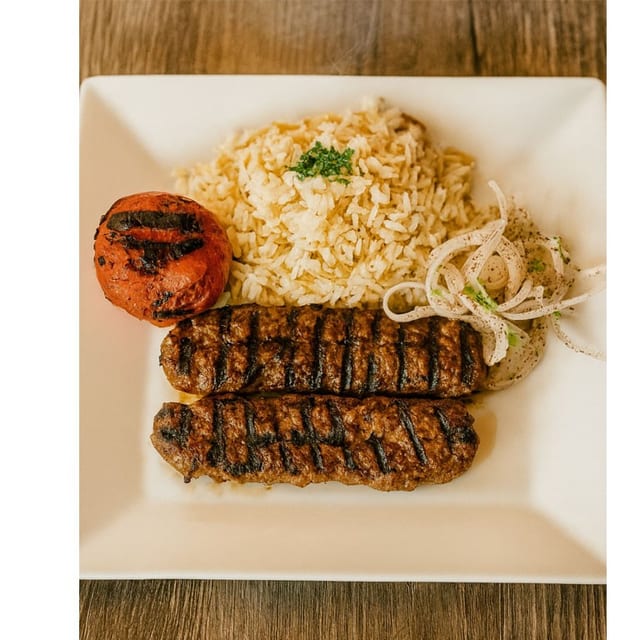 Kafta Kabob Plate.