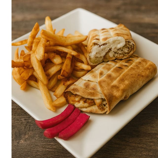 Chicken Kabob Sandwich.