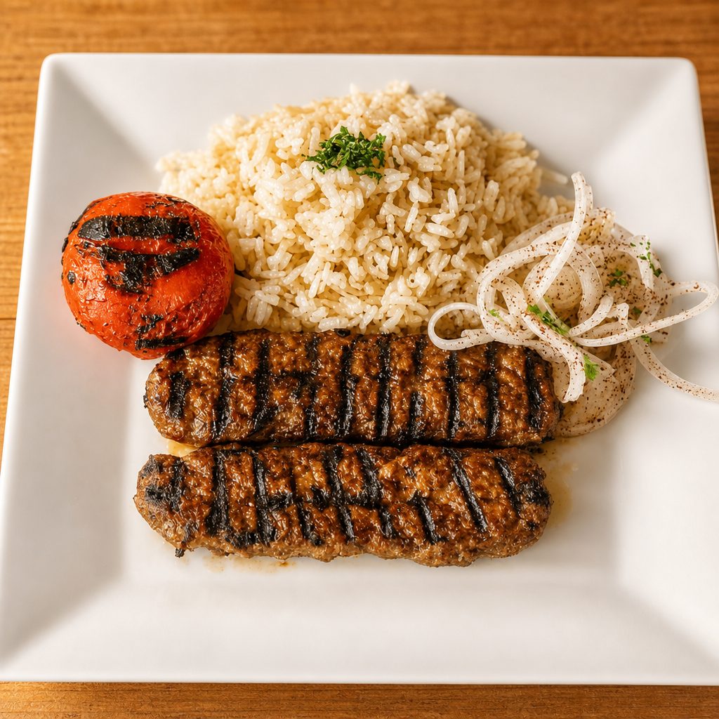 Kafta Kabob Plate.