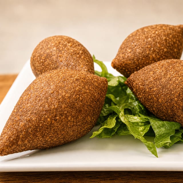 Fried Kibbeh 4 Pieces.